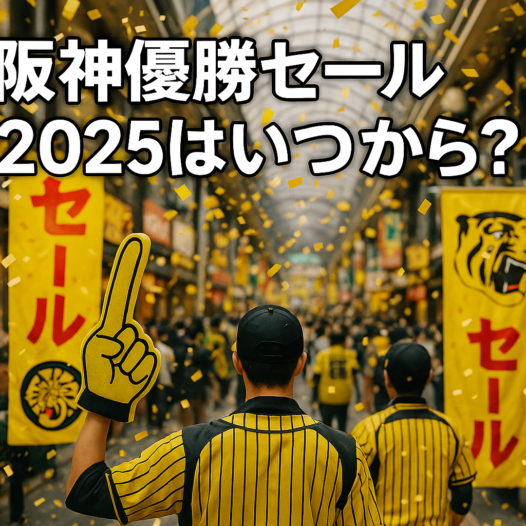 阪神優勝セール2025はいつから?阪神百貨店・イオン・ジョーシンの開催日程と注目ポイントは?