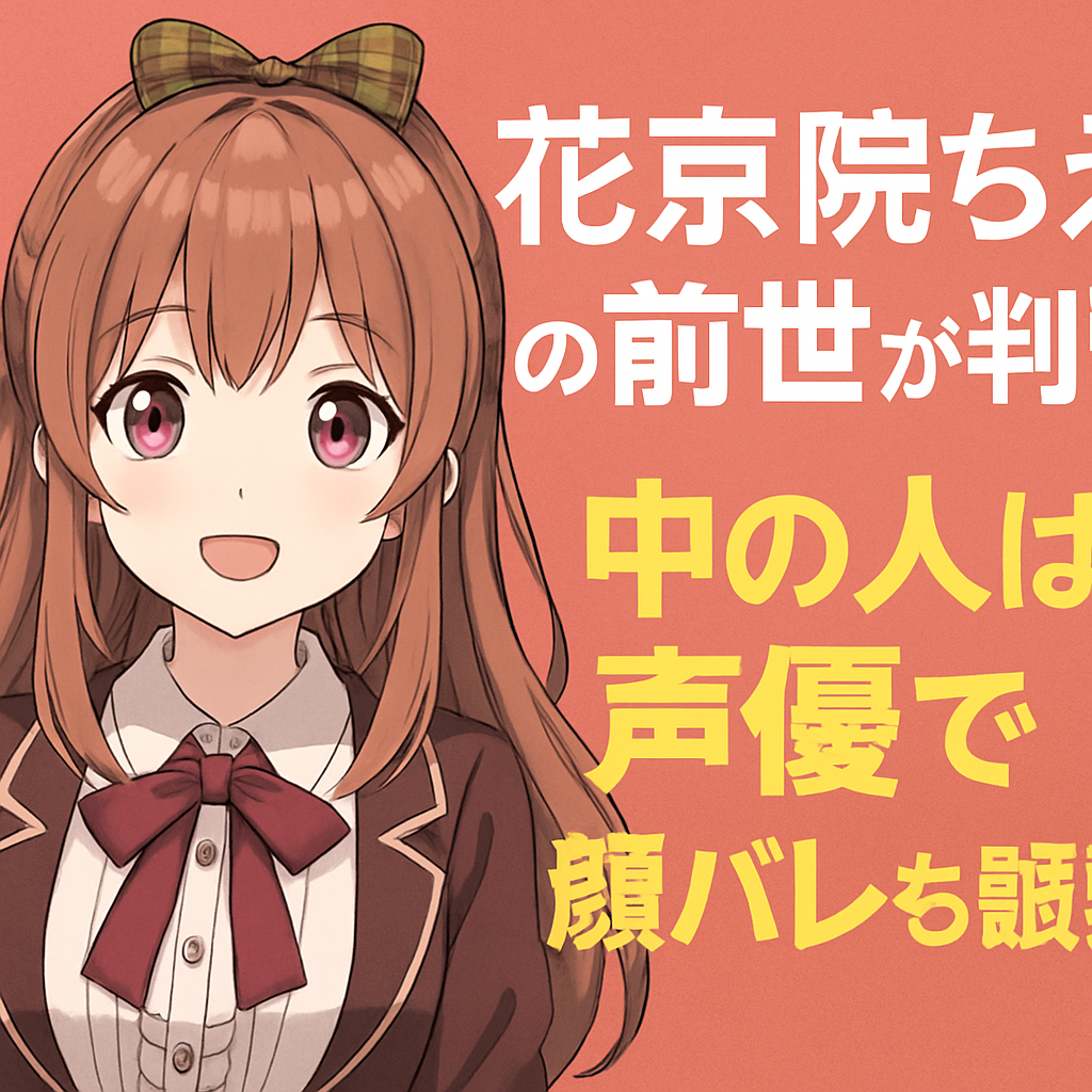 花京院ちえりの前世が判明？中の人は声優で顔バレも話題に！