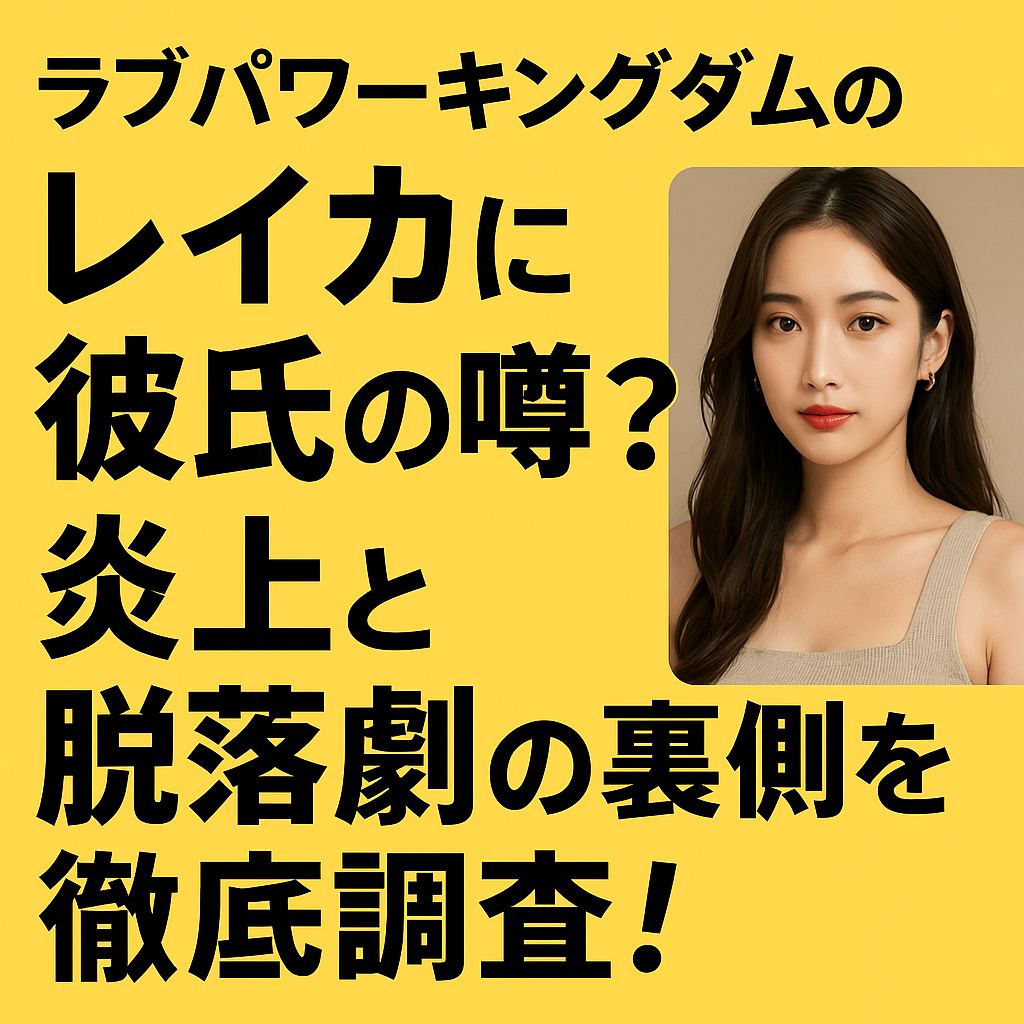 ラブパワーキングダムのレイカに彼氏の噂?炎上と脱落劇の裏側を徹底調査!