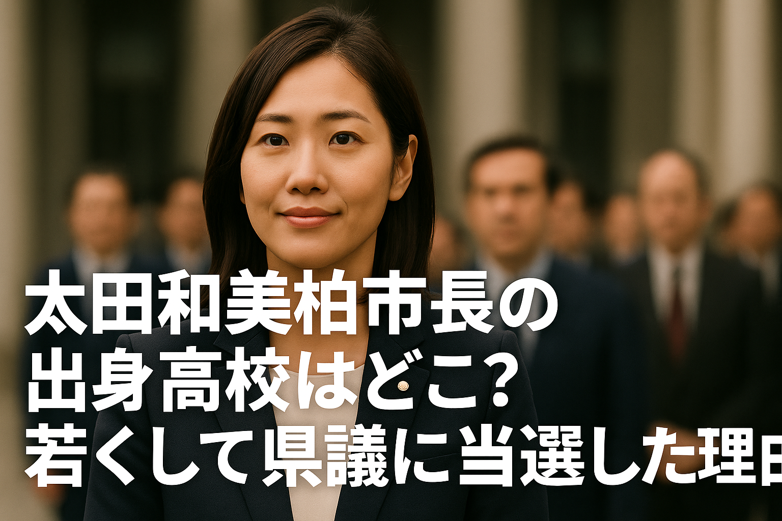 太田和美(柏市長)の出身高校はどこ？若くして県議に当選した理由！